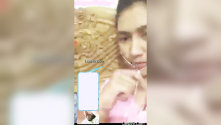 Shameless Desi MILF demonstrates cute XXX boobs for webcam show