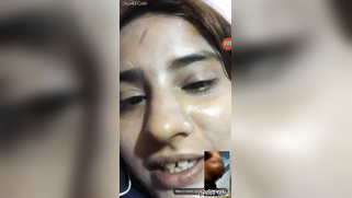 Nasty Desi webcam slut XXX touching her twat for a guy to jerk off