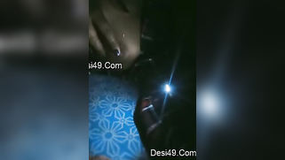 Hot night show of Desi babe XXX revealing her big tits on the bed | XXX Video on AllSex.XXX