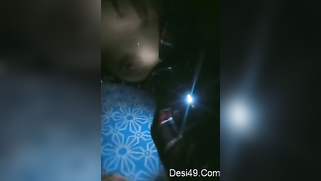 Hot night show of Desi babe XXX revealing her big tits on the bed | XXX Video on AllSex.XXX