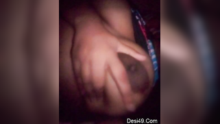 Sexy Desi woman shows and enjoys her immense XXX boobs at night | XXX Video on AllSex.XXX