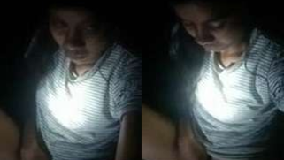 Hot XXX selfie of Desi MILF rubbing her cute pussy in the darkness | XXX Video on AllSex.XXX