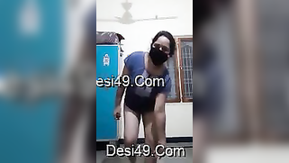 Naked Desi gal in medical mask entertains guys with hairy XXX twat | XXX Video on AllSex.XXX