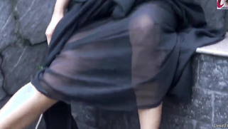 Erotic XXX session with amazing Desi model posing in the garden | XXX Video on AllSex.XXX