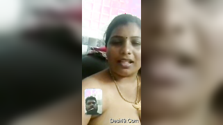 Horny male client jerks off to nude XXX tits of Desi MILF online | XXX Video on AllSex.XXX