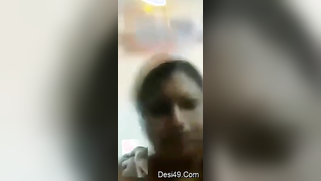 Horny male client jerks off to nude XXX tits of Desi MILF online | XXX Video on AllSex.XXX