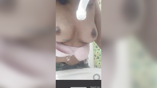 Curly Desi hottie teasing with her big boobs in XXX webcam show | XXX Video on AllSex.XXX