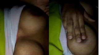 Wife shows how she XXX plays with her big Desi boobs on video call | XXX Video on AllSex.XXX