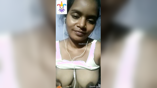 Desi webcam sweetie gladly shows off her tits for horny XXX client | XXX Video on AllSex.XXX