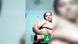 Cute Desi fatty teases a guy with her big boobs on XXX video call | XXX Video on AllSex.XXX