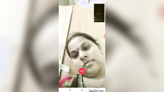 Wife reveals her immense XXX breasts posing for Desi webcam show