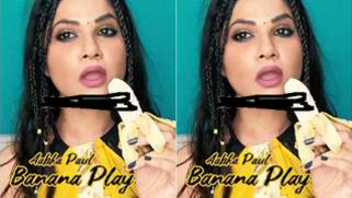 XXX banana play with lecherous Desi webcam model will make men cum | XXX Video on AllSex.XXX