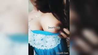 Busty Desi seductress XXX teases with her immense tits for the cam | XXX Video on AllSex.XXX