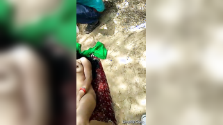 Outdoor XXX video of a nude Desi MILF masturbating on the ground | XXX Video on AllSex.XXX