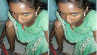 XXX whore in green sari can't hide from client who films her vagina | XXX Video on AllSex.XXX