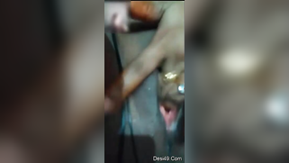 Excited mom puts hands down there and wildly stimulates her sex button | XXX Video on AllSex.XXX