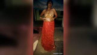 Young man behind camera films how old aunty gets naked before him | XXX Video on AllSex.XXX