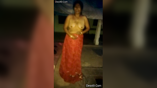 Young man behind camera films how old aunty gets naked before him | XXX Video on AllSex.XXX