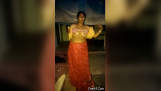 Young man behind camera films how old aunty gets naked before him | XXX Video on AllSex.XXX