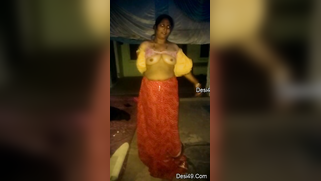 Young man behind camera films how old aunty gets naked before him | XXX Video on AllSex.XXX