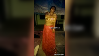 Young man behind camera films how old aunty gets naked before him | XXX Video on AllSex.XXX