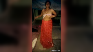 Young man behind camera films how old aunty gets naked before him | XXX Video on AllSex.XXX