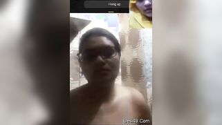 XXX-looking aunty with glasses shows off her naked titties on camera | XXX Video on AllSex.XXX