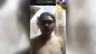 XXX-looking aunty with glasses shows off her naked titties on camera | XXX Video on AllSex.XXX