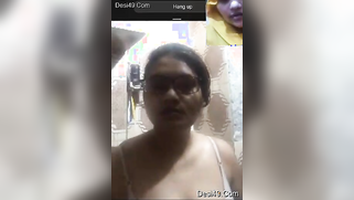 XXX-looking aunty with glasses shows off her naked titties on camera | XXX Video on AllSex.XXX