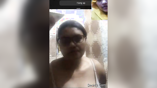 XXX-looking aunty with glasses shows off her naked titties on camera | XXX Video on AllSex.XXX