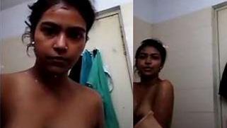 Desi whore goes to bathroom but takes camera to film her sexy body | XXX Video on AllSex.XXX