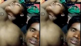 Teen with full lips and perverted guy in amateur close-up Indian video