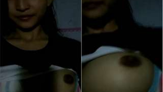 Indian films herself smiling and exposing nice boobs and dark nipples | XXX Video on AllSex.XXX