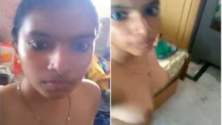 Indian teen with big eyes and pierced nostril shows what she has got | XXX Video on AllSex.XXX