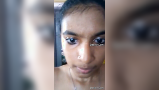 Indian teen with big eyes and pierced nostril shows what she has got | XXX Video on AllSex.XXX