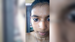 Indian teen with big eyes and pierced nostril shows what she has got | XXX Video on AllSex.XXX