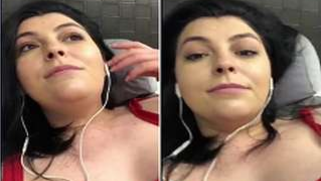 Playing with feet gives pleasure to Indian with earphones watching TV | XXX Video on AllSex.XXX