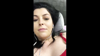 Playing with feet gives pleasure to Indian with earphones watching TV