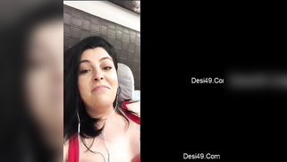 Playing with feet gives pleasure to Indian with earphones watching TV | XXX Video on AllSex.XXX