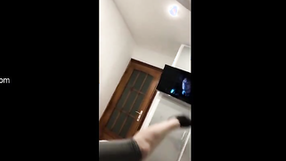 Playing with feet gives pleasure to Indian with earphones watching TV | XXX Video on AllSex.XXX