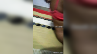 Solo sex video of Indian girl who tries to change pink bra on camera | XXX Video on AllSex.XXX