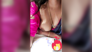 XXX affair of amazing Desi woman in sari who takes boobies out at home | XXX Video on AllSex.XXX