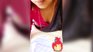 XXX affair of amazing Desi woman in sari who takes boobies out at home | XXX Video on AllSex.XXX