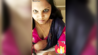 XXX affair of amazing Desi woman in sari who takes boobies out at home | XXX Video on AllSex.XXX