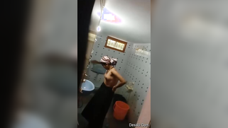 Desi skinny wears clothes and doesn't know about camera spying on her | XXX Video on AllSex.XXX