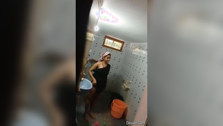 Desi skinny wears clothes and doesn't know about camera spying on her | XXX Video on AllSex.XXX