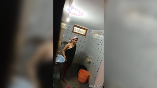 Desi skinny wears clothes and doesn't know about camera spying on her | XXX Video on AllSex.XXX