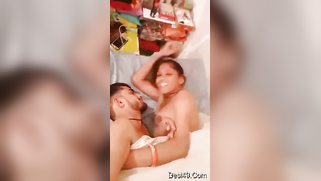 Indian couple lie next to each other and expose private body parts | XXX Video on AllSex.XXX