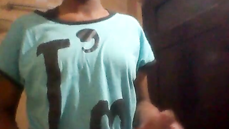 Indian knows men on the other side are glad to see her stripping down