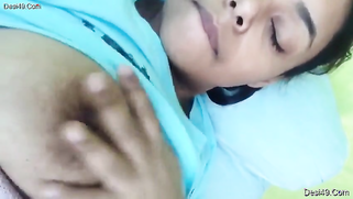 Indian aunty licks her own nipples and performs XXX masturbation show | XXX Video on AllSex.XXX